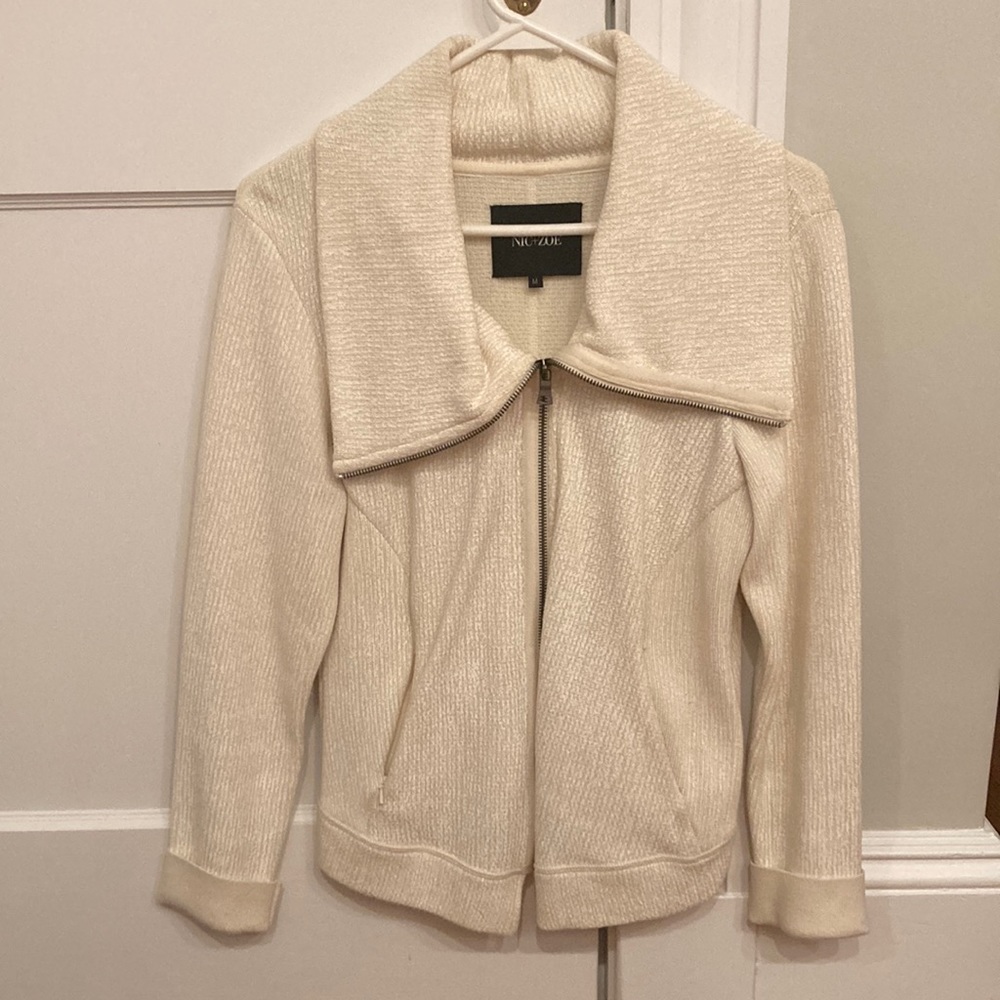 Nick and Zoe zip up printed cardigan size Medium